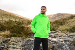 Origin Packable Waterproof Jacket - Neon Green Tonal Zip