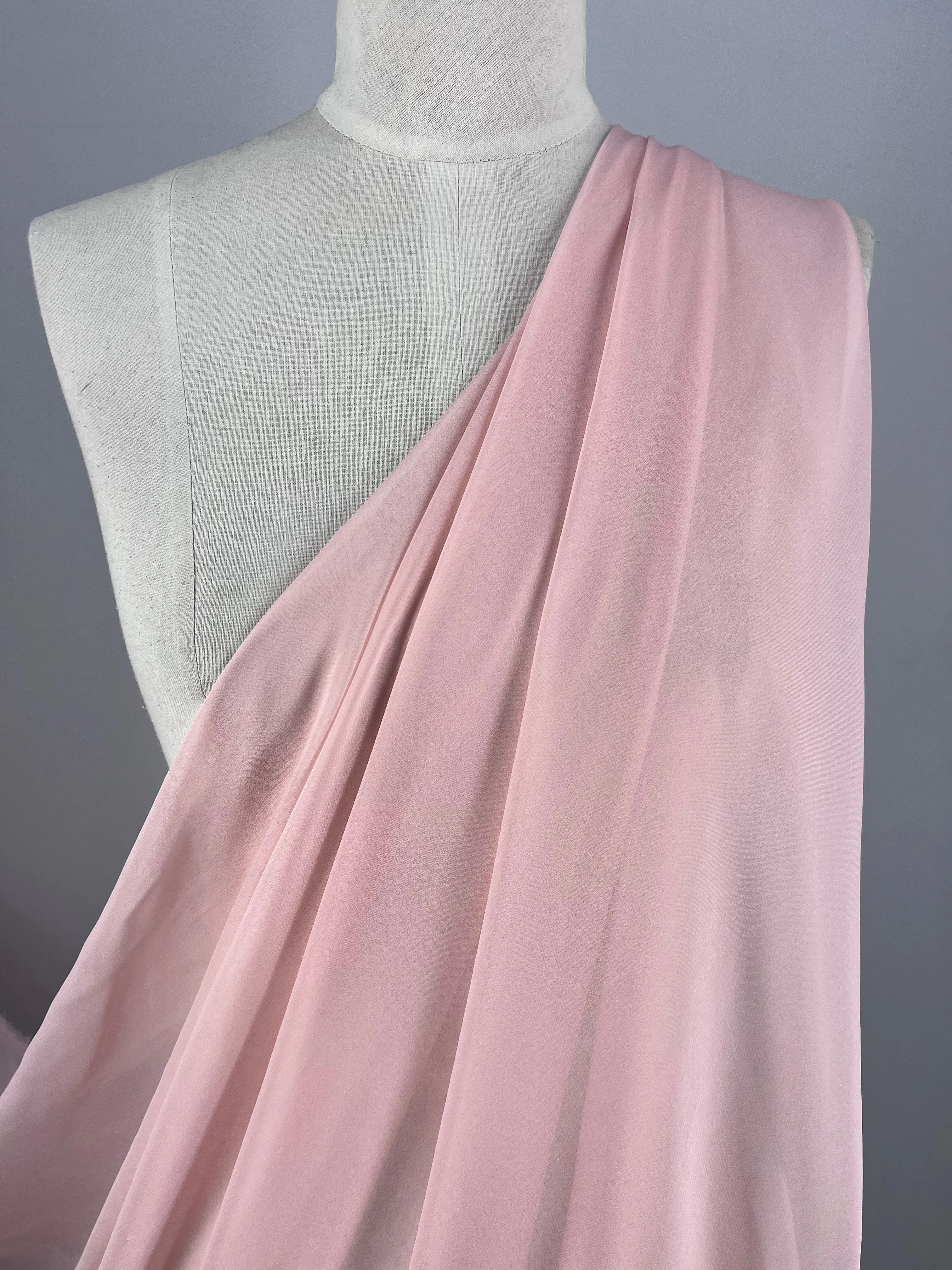 Pure Silk Georgette - Pink Lotus - 135cm