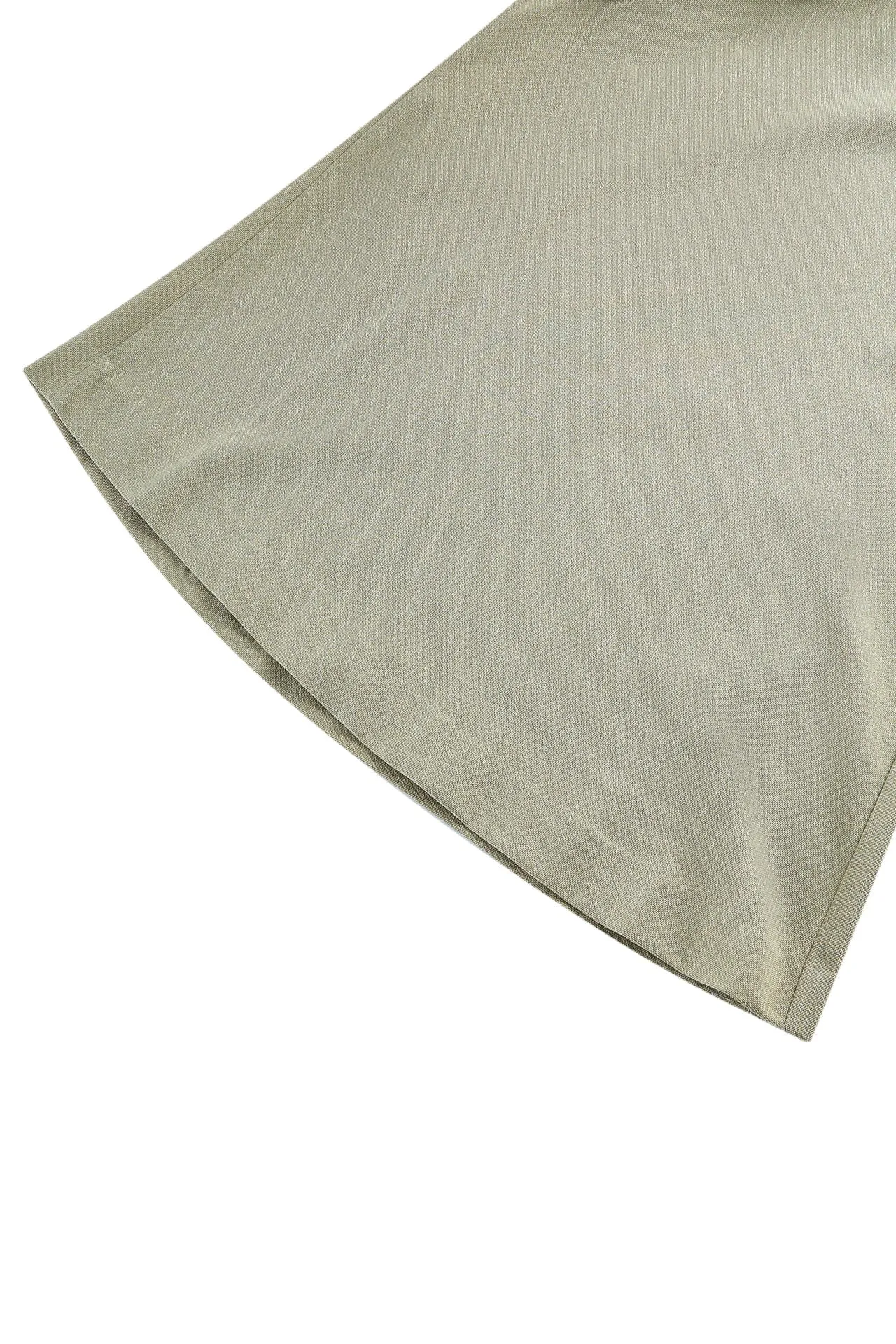 Rayon Blend Wide Leg  Casual Pants