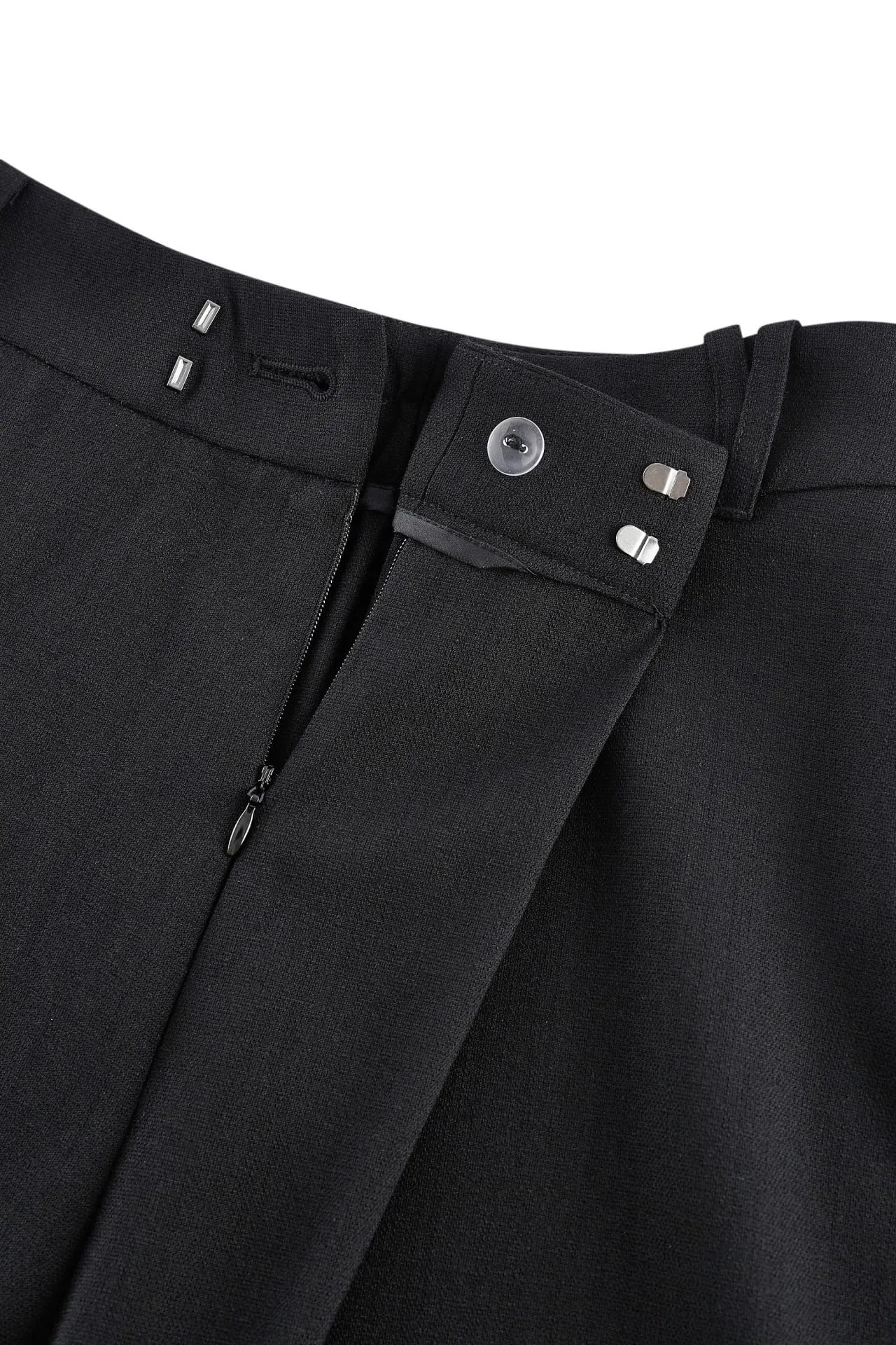 Rayon Blend Wide Leg  Casual Pants