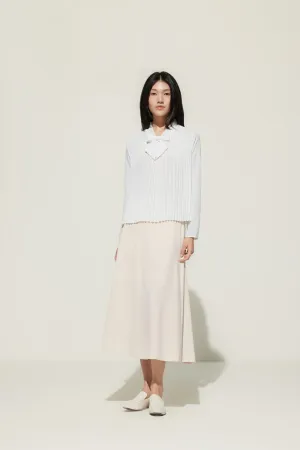 Rayon Blend Wide Leg  Casual Pants