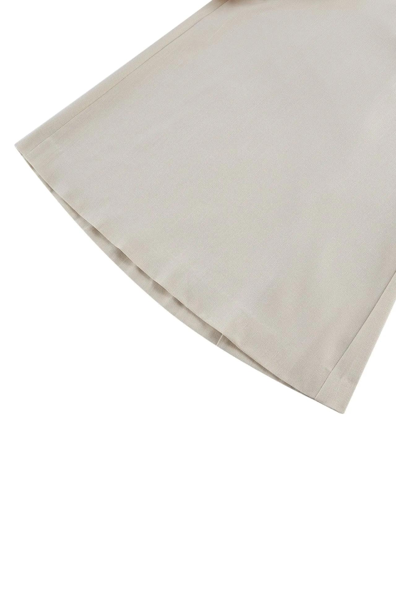 Rayon Blend Wide Leg  Casual Pants