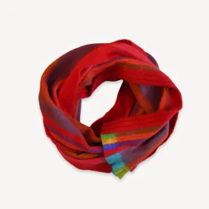 Scarf Alpaca Crimson Multi Mood