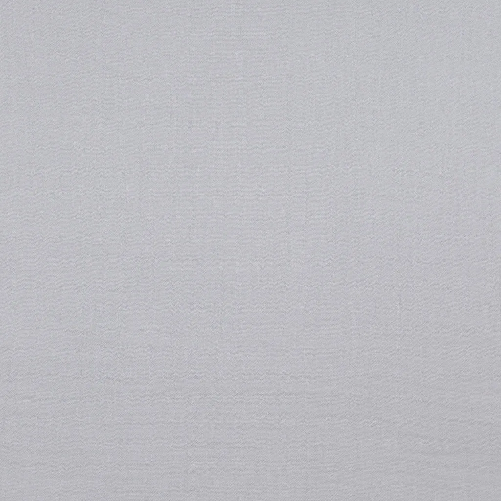 Seoni - Silver Grey Cotton Double Gauze Woven Fabric