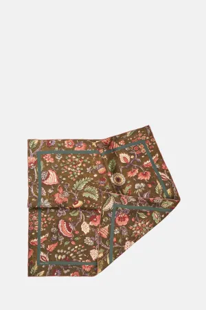 Small Classical Olive Scarf Green