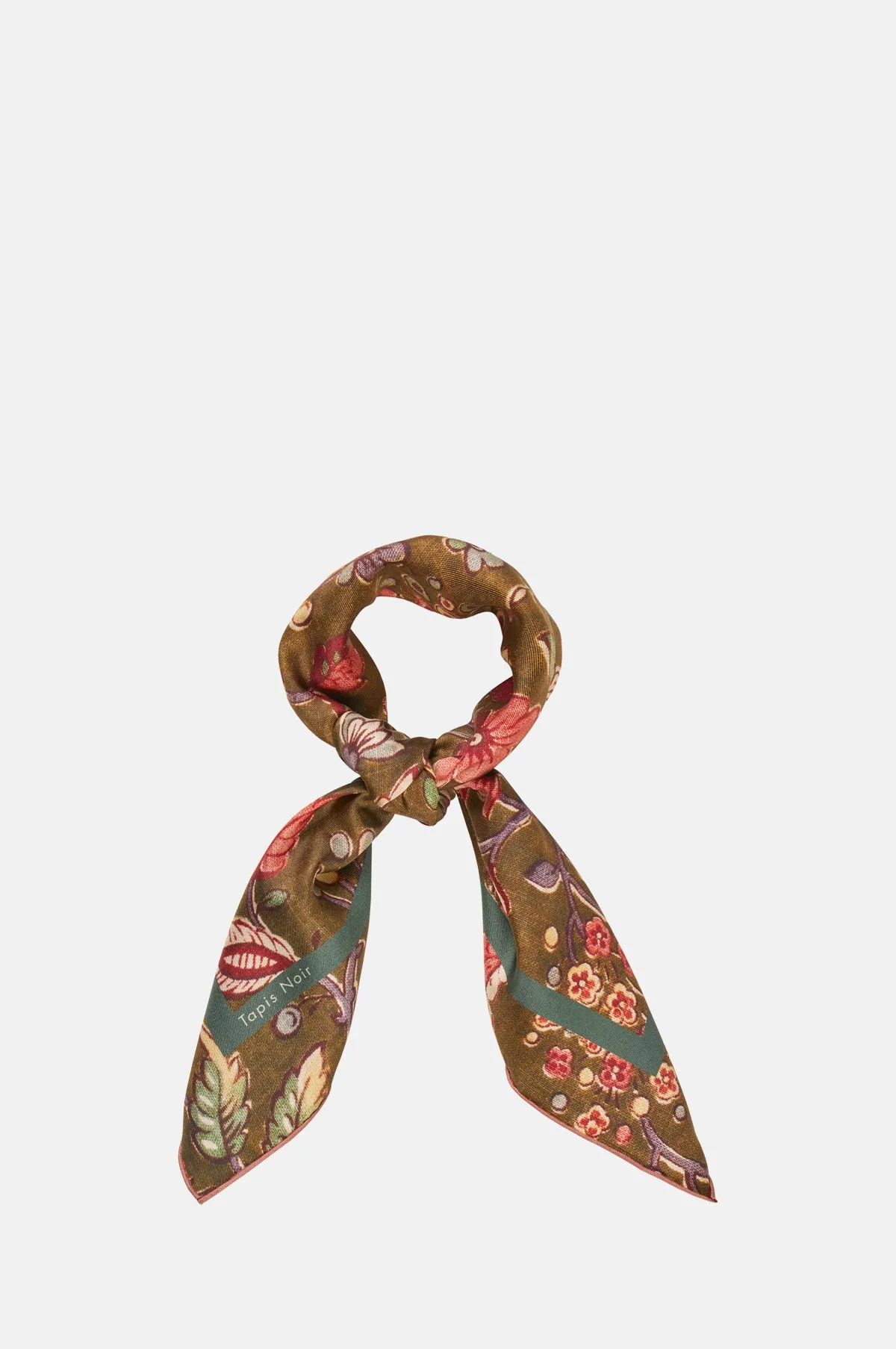 Small Classical Olive Scarf Green