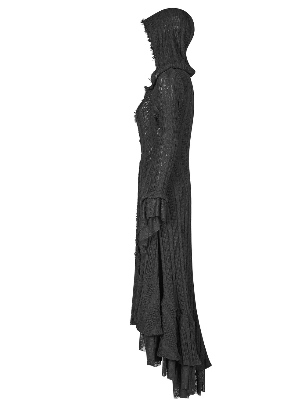 Stylish Hooded Gothic Long Cardigan for Women