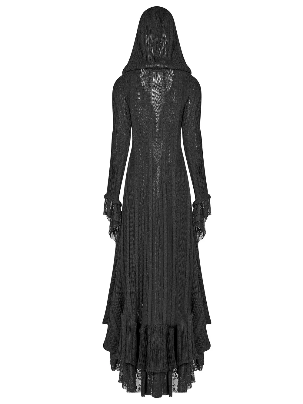 Stylish Hooded Gothic Long Cardigan for Women