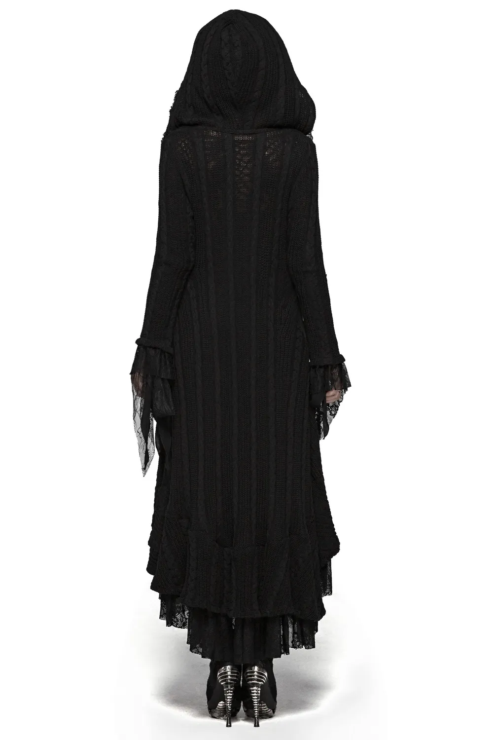 Stylish Hooded Gothic Long Cardigan for Women