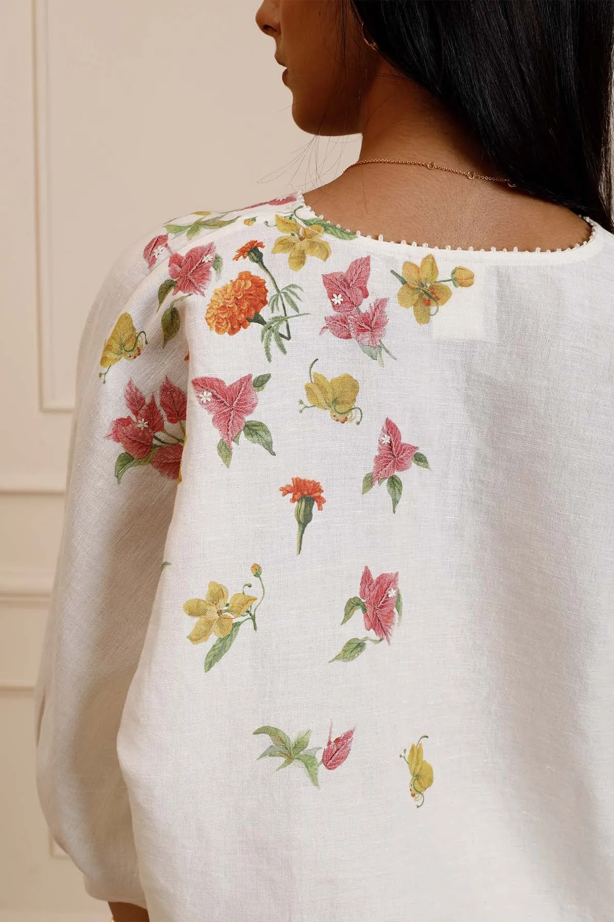 Summer Printed Kimono Top
