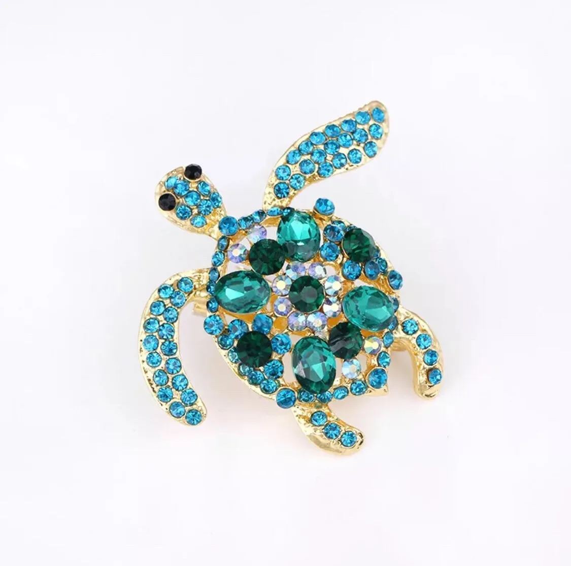 Sweater Clips Blue Green Turtle Cardigan Clasp Sweater Clip Gift Gifts for Her by Fabulici