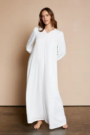 The Half-Zip White Dress