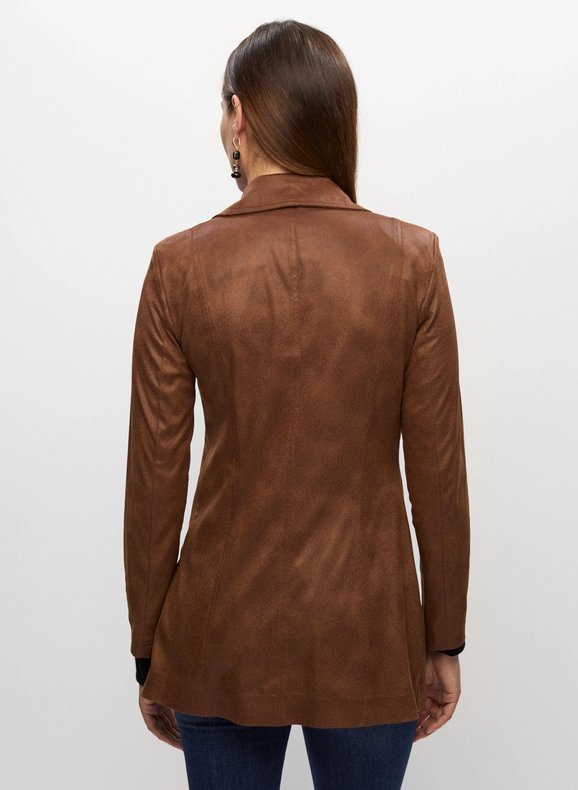 Vex - Faux Suede Redingote