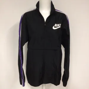 Vintage Nike Black & Purple Packable Windbreaker Jacket Size S