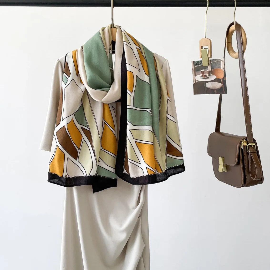 Women's Elegant Design Colorful Premium Viscose Scarf