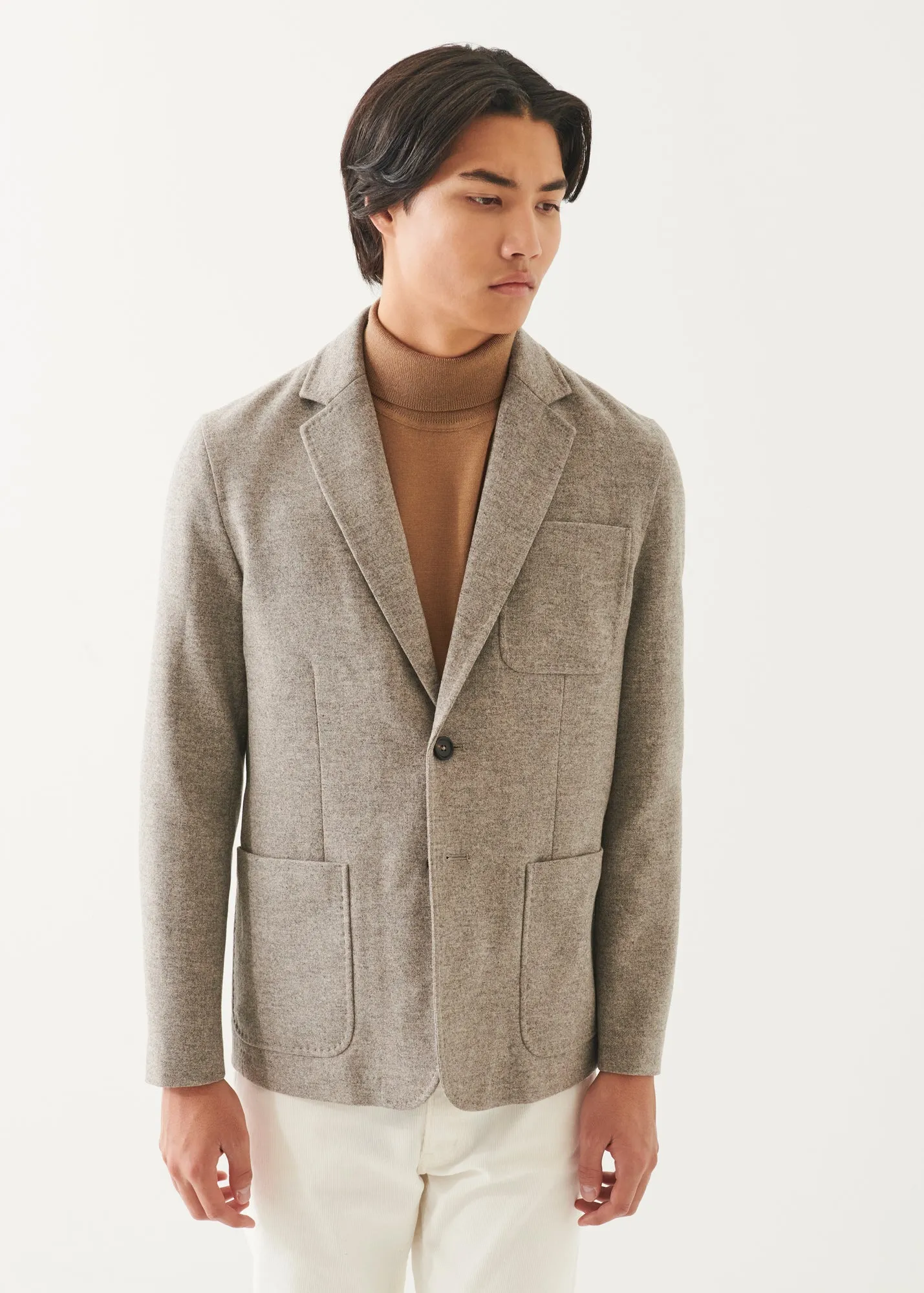Wool Two-Button Blazer