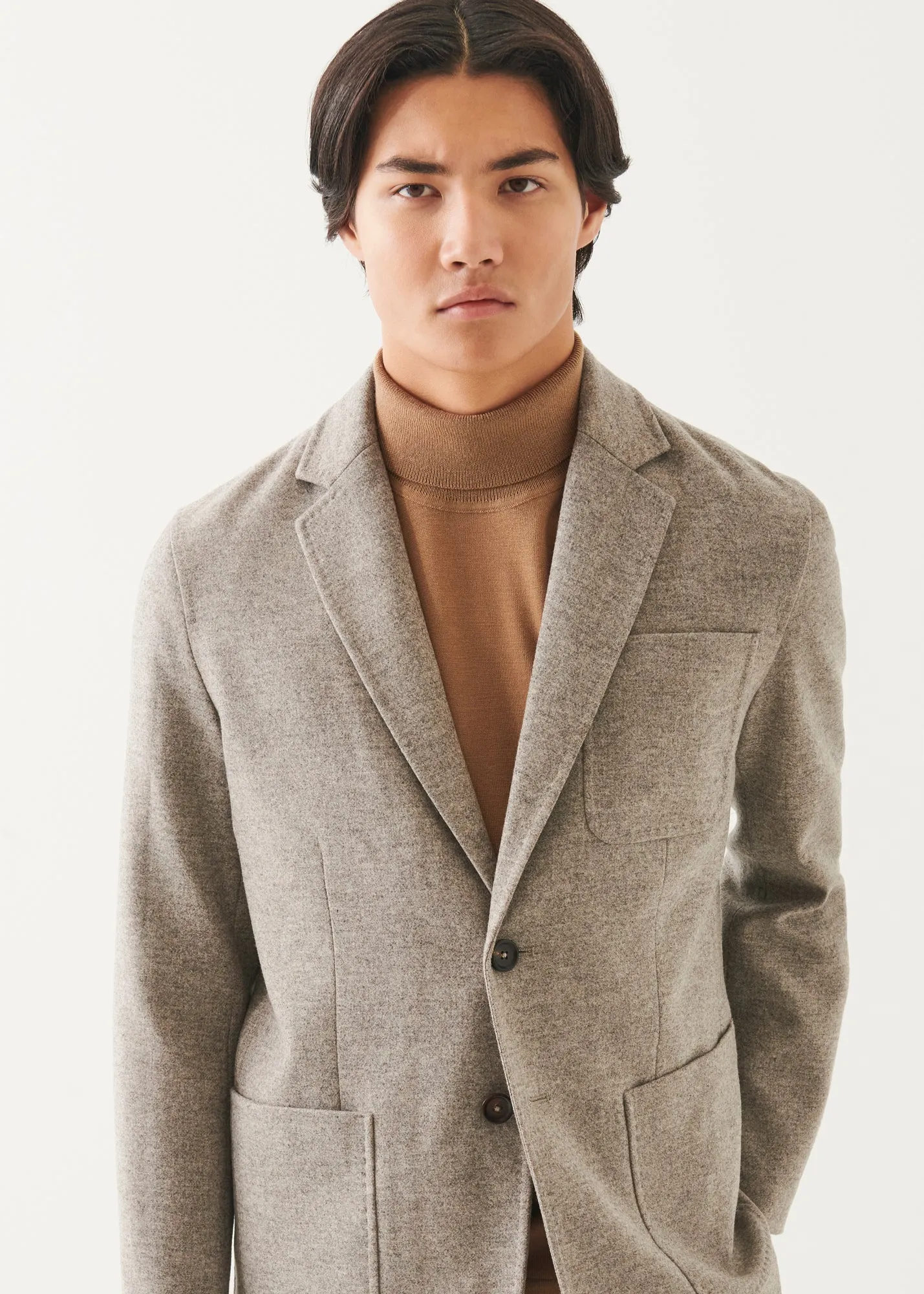Wool Two-Button Blazer