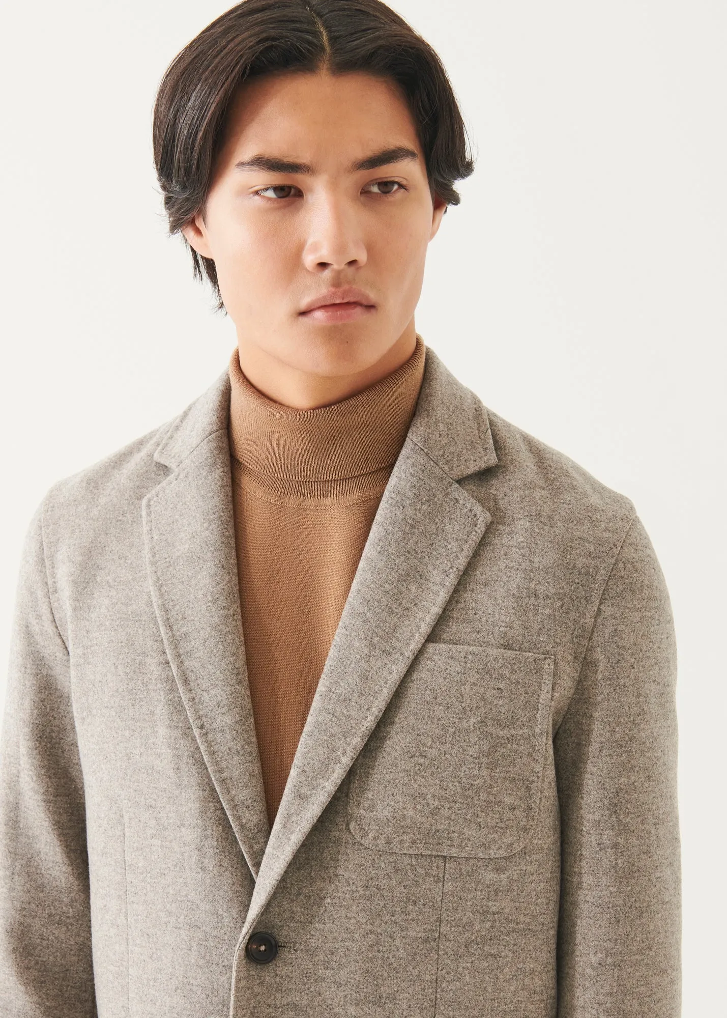 Wool Two-Button Blazer